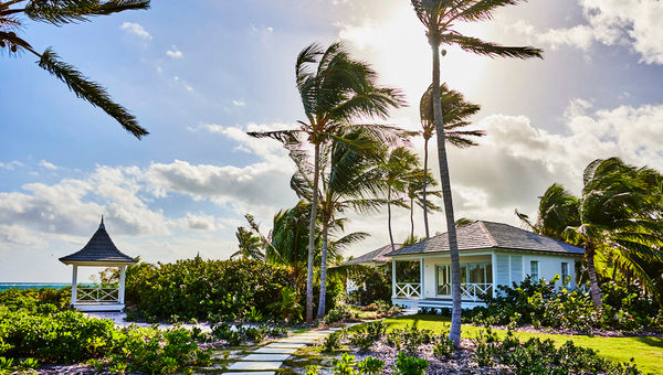 A villa at the Potlatch Club on the beach on Eleuthera.