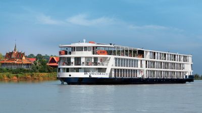 The AmaDara sailing the Mekong River. It will be joined by the AmaMaya in 2026.