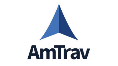 The AmTrav logo. The TMC is being acquired by TravelPerk.