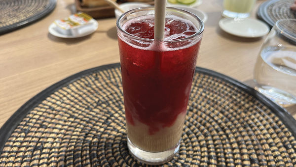 At La Terrasse, a restaurant at the Terrou-Bi resort, the author tried a drink that's similar to an Arnold Palmer that was delicious -- and more importantly, refreshing.