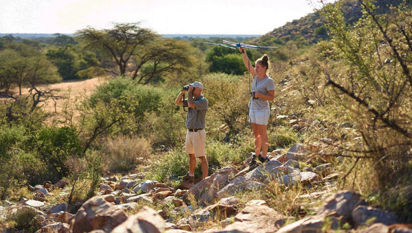 At Tswalu Kalahari in South Africa, guests can choose to spend time with the researchers, scientists and conservationists working in the field.