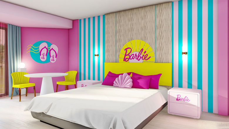 Aa Barbie Bahamas Beach Vacation guestroom at The Coral, in Atlantis Paradise Island.