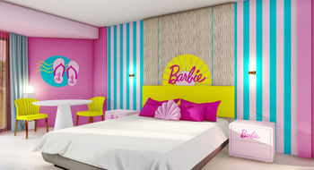 Aa Barbie Bahamas Beach Vacation guestroom at The Coral, in Atlantis Paradise Island.