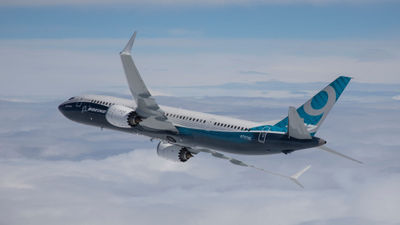 A Boeing 737 Max jet. The manufacturer is accepting a plea deal in connection with crashes of the aircraft that killed more than 300 people, the Justice Department said Sunday.