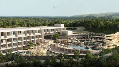 A new waterpark at the Dreams Bahia Mita includes a pirate ship, three waterslides, two heated pools and two hot tubs.