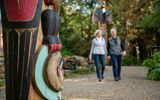 Experience native Alaskan culture, like an excursion to Ketchikan's Saxman Totem Park