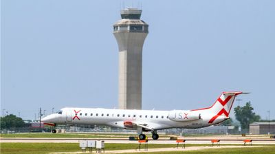 JSX offers scheduled flights at 23 airports. Pictured, a JSX plane in Austin, Texas.