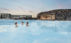 Blue Lagoon is making changes to elevate its geothermal spa experience, including a new sauna (rendering on the right).