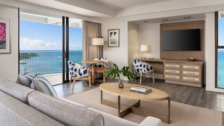 A junior suite in the Sheraton Princess Kaiulani's Ainahau Tower.