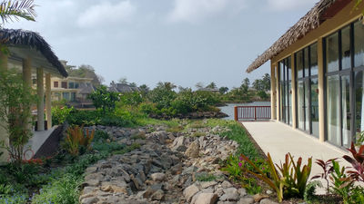 Six Senses La Sagesse Grenada incorporates environmentally friendly landscaping throughout the property.