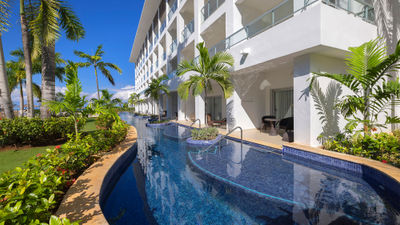 Swim-out suites at the Hideaway at Royalton Blue Waters in Montego Bay, Jamaica.