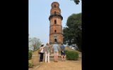 The Firoz Minar, or minaret, is a five-story tower in Gaur built by Sultan Saifuddin Firuz Shat in the late 15th century.