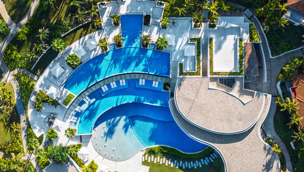 The new dual-level Marietas Pool offers relaxation along with sweeping views of Islas Marietas National Park.