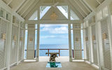 The Sandals Saint Vincent and the Grenadines is home to two wedding chapel spaces, including this over-the-water wedding chapel.