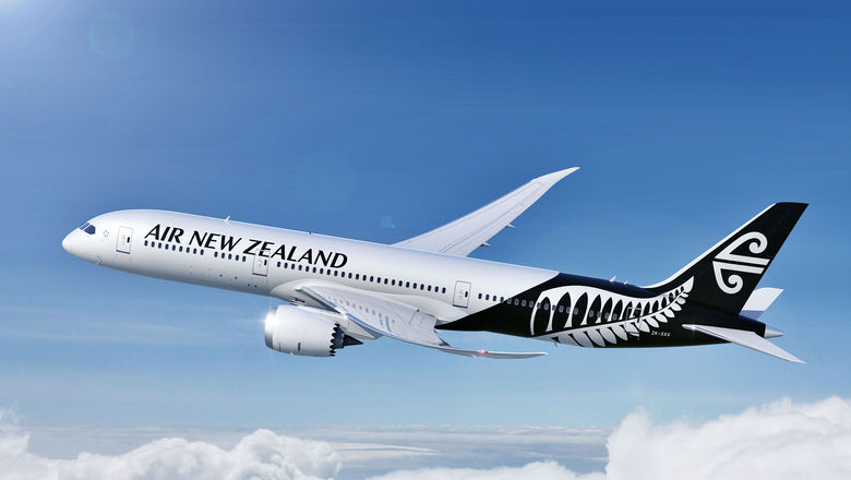 An Air New Zealand Boeing 787.