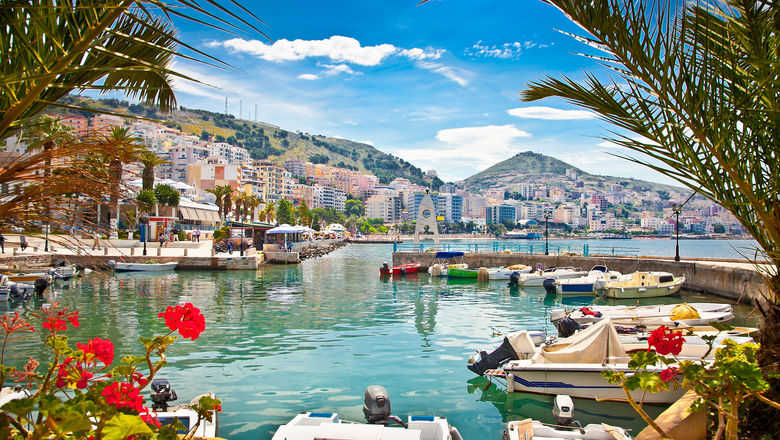 Travelers are opting for less expensive Europe destinations such as Albania. Pictured, the Albanian port city Saranda.