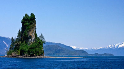 Eddystone Rock in Misty Fjords, Alaska. Windstar is returning to the destination in 2026.