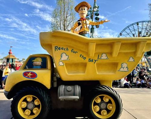 Woody from “Toy Story” during the Better Together parade.