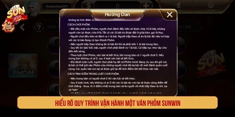 Phỏm Sunwin - Luật Chơi, Cách Tính Điểm Và Lưu Ý Quy trình vận hành một ván Phỏm Sunwin cho người mới