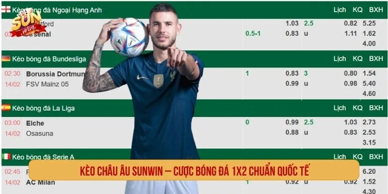 Kèo Châu Âu - Cách Chơi 1X2 Và Đọc Tỷ Lệ Odds Kèo châu Âu