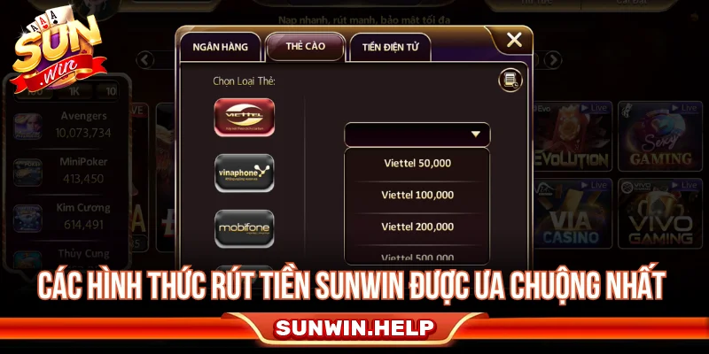 Rút Tiền Sunwin - Điều Kiện, Cách Rút Và Lỗi Cần Tránh Cách rút tiền Sunwin qua phương thức ngân hàng