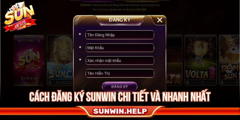 Đăng Ký Sunwin - Cách Tạo Tài Khoản Và Lưu Ý Bảo Mật Hướng dẫn đăng ký Sunwin trên máy tính và điện thoại