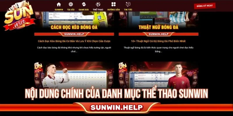 Chuyên mục thể thao Sunwin tổng hợp các nhóm kèo bóng đá phổ biến